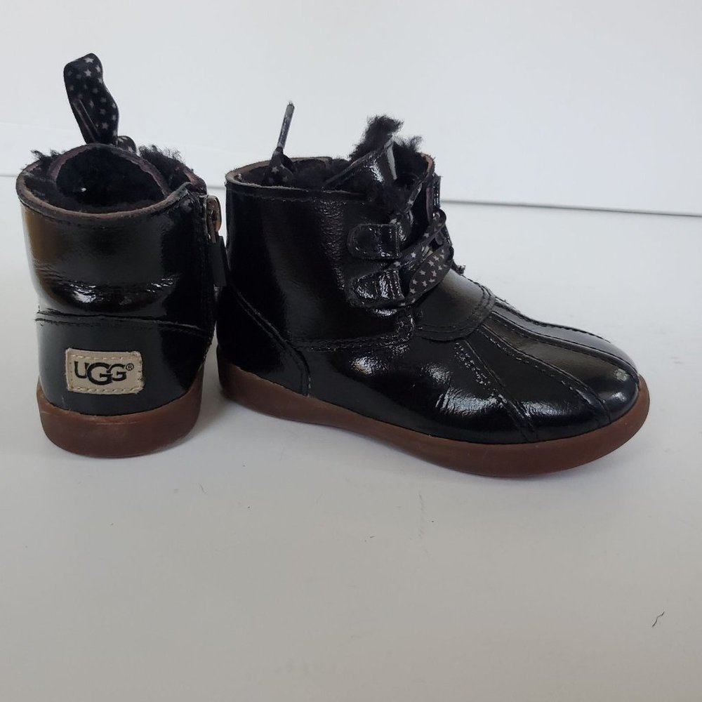 Baby Toddler Ugg Payten Star patent  rain snow boots 7C